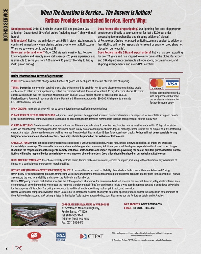 Rothco Catalog